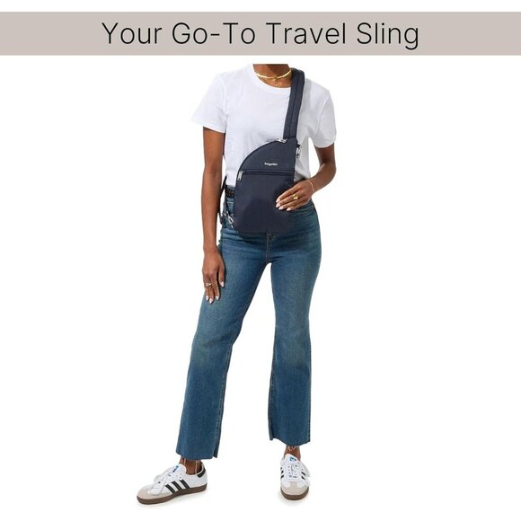 Women’s Anti-Theft Crossbody Bag Slim Water-Resistant RFID Secure Travel - Picture 2 of 8